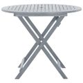 vidaXL Skladací záhradný stôl 90x75 cm akáciový masív