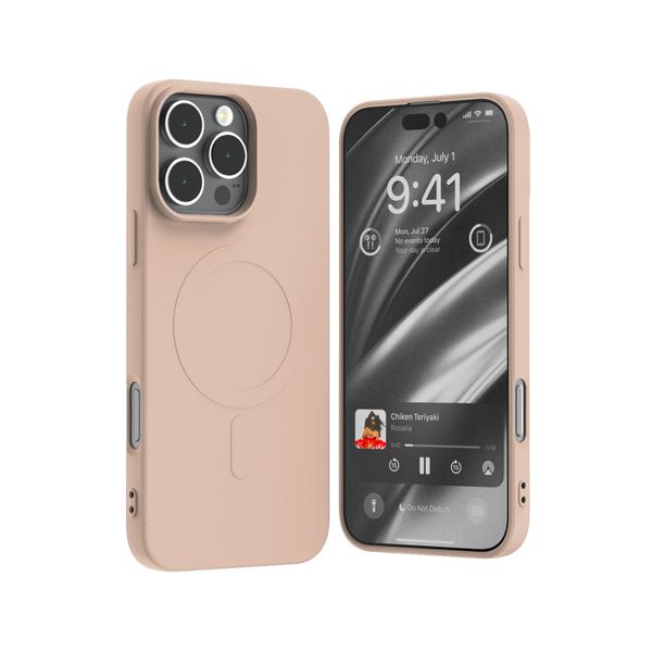Puzdro Mercury Semi-Silicone MagSafe pre iPhone 16 Pro Max (6,9) piesková ružová
