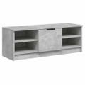 vidaXL TV stolík betónovo sivý 102x35,5x36,5 cm spracované drevo