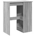 vidaXL Barový stôl s policami sivý sonoma 90x47,5x103,5cm kompoz.drevo