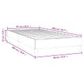 vidaXL Posteľný rám s boxspringom tmavozelený 90x200 cm zamat
