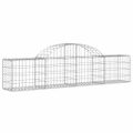 vidaXL Oblúkový gabionový kôš 13 ks 200x30x40/60 cm pozinkované železo
