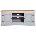 vidaXL TV skrinka sivá 120x40x52 cm mexická borovica Corona Range