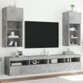 vidaXL TV skrinky s LED svetlami 2 ks betónovo sivé 40,5x30x90 cm