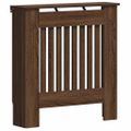 vidaXL Kryt radiátora Hnedý dub 78 x 19 x 81,5 cm Kompozitné drevo