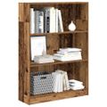 vidaXL Knižnica staré drevo 80x24x109 cm kompozitné drevo