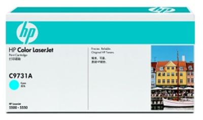 HP Color LaserJet azúrový toner, C9731A