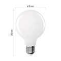 LED žiarovka Filament G95 / E27 / 7,8 W (75 W) / 1055 lm / Teplá biela