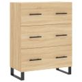 vidaXL Vysoká skrinka dub sonoma 69,5x34x180 cm spracované drevo
