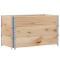 vidaXL Paletové ohrádky 3 ks 100x50 cm borovicový masív