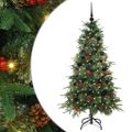 vidaXL Umelý Sklápací Vianočný Stromček Zelená 150 cm PE a PVC