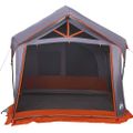 vidaXL Rodinný stan Šedá a oranžová 620 x 322 x 240 cm Polyester