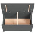 vidaXL Úložný box sivý 80x40x45,5 cm masívna borovica