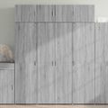 vidaXL Úložná lavička sivá sonoma 80x42,5x225 cm kompozitné drevo