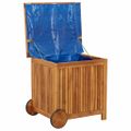 vidaXL Záhradný úložný box s kolieskami 60x50x58 cm masívna akácia