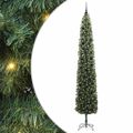 vidaXL Umelý vianočný stromček Zelená 270 cm PVC, oceľ a plast
