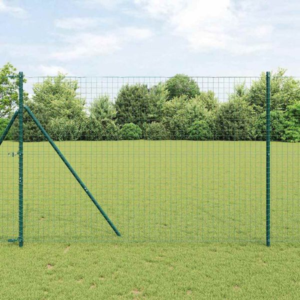 vidaXL Pevný kovaný drôtový plot 10 x 1,5 m (Š x V)