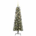 vidaXL Umelý vianočný stromček Zelená 120 cm PVC, plast a oceľ