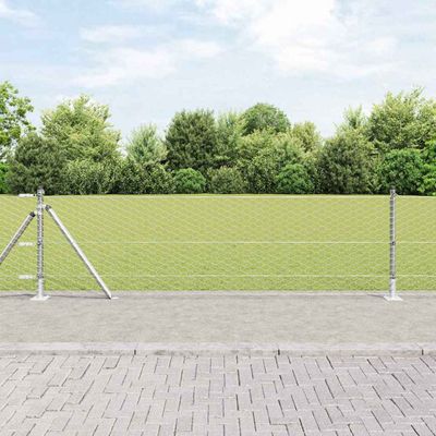vidaXL Hexagonálne oplotenie s betónovým podstavcom 10 x 0,4 m