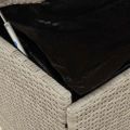 vidaXL záhradný úložný box s kolieskami svetlosivý 110x55x73 cm