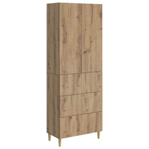 vidaXL Sada skríň 2 pcs 66 x 34,5 x 90 cm Kompozitné drevo