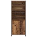 vidaXL Vysoké skrinky Staré drevo 79 x 36 x 200 cm Kompozitné drevo