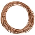 vidaXL Kožená šnúrka 1 Hnedá Ø1,5 mm x 10 m Koža
