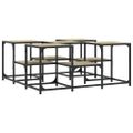vidaXL Konferenčný stolík dub sonoma 91x91x40 cm kompozitné drevo