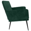 vidaXL Lavička tmavozelená 108x79x79 cm zamat