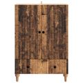 vidaXL Servírovacia skriňa Staré drevo 66 x 34,5 x 95 cm