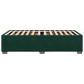 vidaXL Posteľ bez matraca tmavozelený 90x200 cm zamat