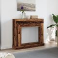 vidaXL Obloženie krbu staré drevo 100x30x87,5 cm kompozitné drevo
