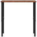 vidaXL Pracovný stôl tmavohnedý 100x60x(71,5-98)cm dub. masív obdĺžnik