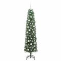 vidaXL Umelý vianočný stromček Zelená 180 cm PVC, oceľ a plast