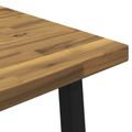vidaXL Štvorcový jedálenský stôl 160 x 70 x 75 cm Pevné akáciové drevo