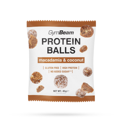 Protein Balls - GymBeam, macadamia & coconut, 45 g