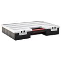 VidaXL Sortiment boxy 2 ks s nastaviteľnými prepážkami 460x325x80 mm