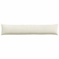vidaXL Vankúše na pohovku 2 pcs Krémová 200 x 40 cm Kordúrová tkanina