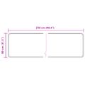 vidaXL Behúň MARSA Sivá 80 x 250 cm Polyester a PVC