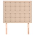 vidaXL Čelo postele Cappuccino 90x5x118/128 cm umelá koža