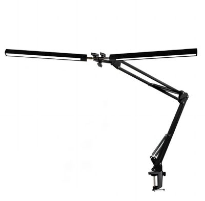 Platinet PDLD20 stolná LED lampa Flexy 20W stmievateľná s klipom, 2 ramená, čierna