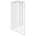 vidaXL Brána pre psa skladacia 2 panely biela 160 cm topoľové drevo