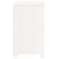 vidaXL Nočné stolíky 2 ks biele 50x35x61,5 cm masívne borovicové drevo
