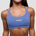 Športová podprsenka FIT Steel Blue - GymBeam, veľkosť M, veľkosť oblečenia M