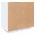 vidaXL Komoda biela 80x40x75 cm spracované drevo