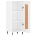vidaXL Komoda lesklá biela 34,5x34x90 cm spracované drevo