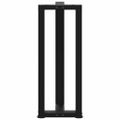 vidaXL Nohy konzolového stola v tvare T, 2 ks, čierne, 38x25x(72-73) cm, oceľ