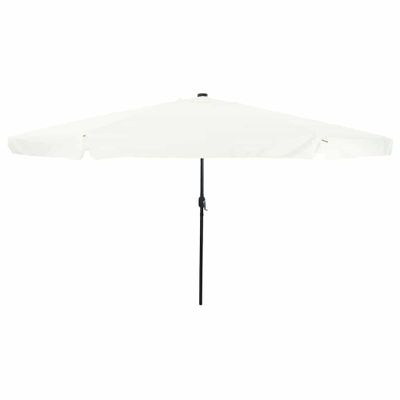 vidaXL Záhradný slnečník 395 x 395 x 245 cm Polyester Okrúhly