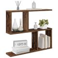 vidaXL Stenná polica Staré drevo 60 x 12 x 50,5 cm Kompozitné drevo