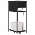 vidaXL Nočný stolík Čierny dub 41 x 28 x 76 cm Kompozitné drevo